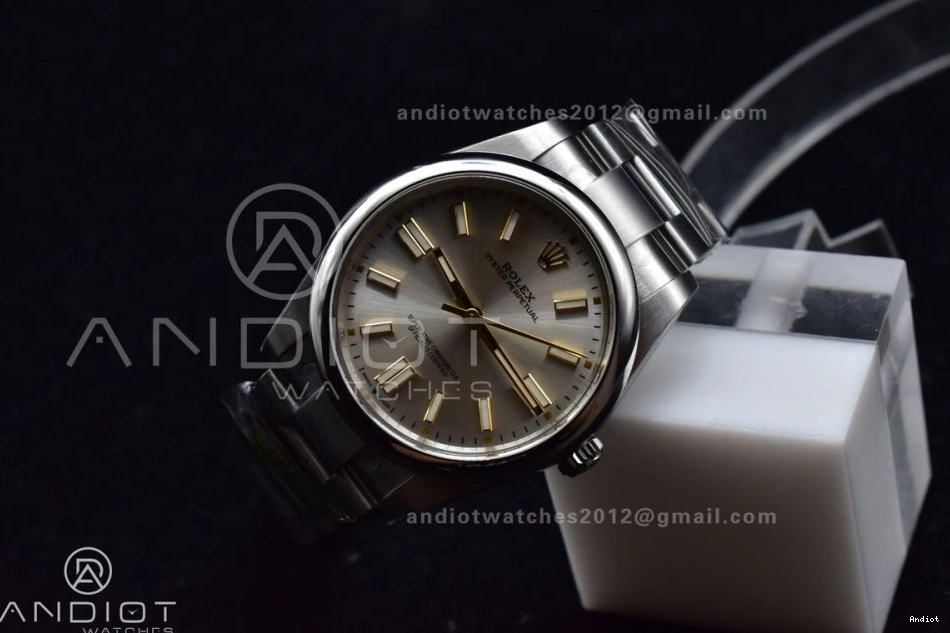 1:1 Dial Best 904L Perpetual 124300 41mm Steel Silver VR Clean Edition 935 Oyster SunProtective 0712
